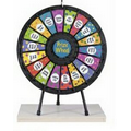 18-Slot Black Tabletop Prize Wheel Game